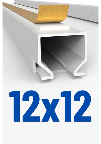 1m Kendinden Yapışkanlı 12x12mm Kablo Kanalı Kolay Montaj Temiz Görünüm Pvc Kablo Gizleyici