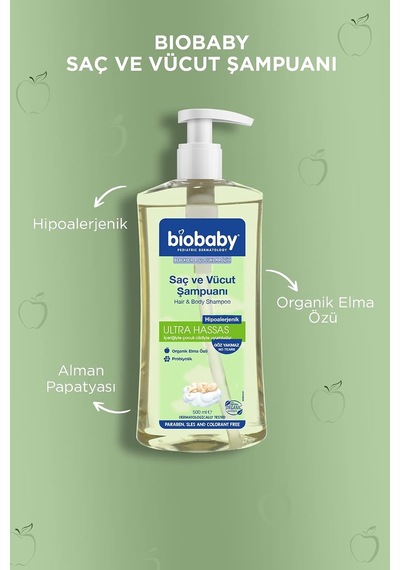 Saç Ve Vücut Şampuanı 500ml
