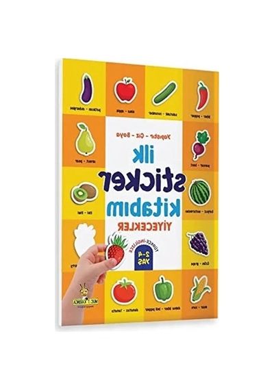 Yapıştır-çiz-boya İlk Sticker Kitabı - 2-4 Yaş Açık Ahşap