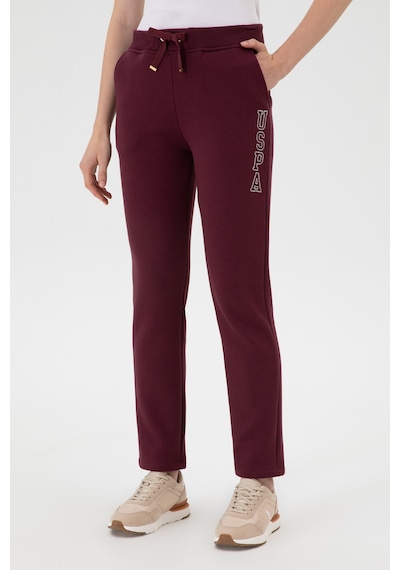 U.S. Polo Assn. Kadın Bordo Şardonlu Eşofman Altı 50313583-VR177