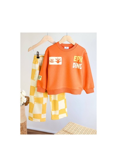 Poala Kids Turuncu Dino Takım