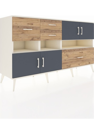 Kronos Konsol 5 Raflı 4 Çekmeceli 4 Kapaklı 176x59x99 Aytaşı-antr Aytaşı-antrasit/çam Kronos Konsol 5 Raflı 4 Çekmeceli 4 Kapaklı 176x59x99 Aytaşı-antr Aytaşı-antrasit/çam