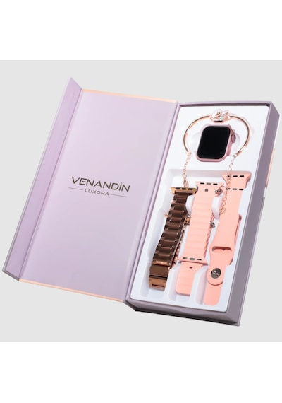Venandin Nova 10 Mini Akıllı Saat +3 Kordon ve Bileklik (Distribütör Garantili)