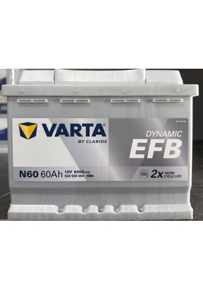 Varta / N60 Efb 60 Amper Start-stop Akü 2025 Tarihli