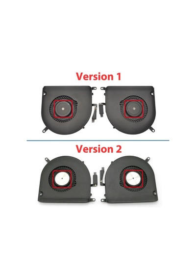 Apple Uyumlu MacBook Pro A1398 2013-2014-2015 Notebook Cpu+gpu Fanı Sağ-sol Set - Ver.2