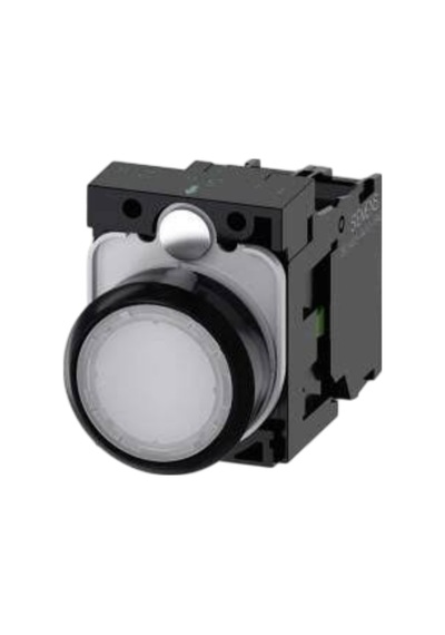 Siemens 3sb6166-0db60-1ba0 - 22mm Led'li Butonlar Metal Beyaz 230v Ac