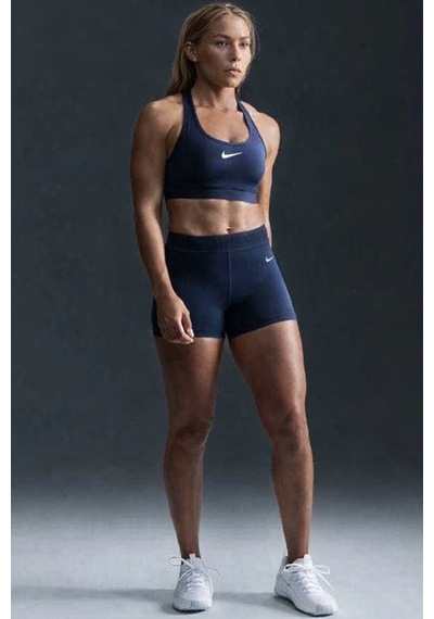 Nike Training Swoosh Medium Support Sports Bra Kadın Spor Sütyen Bra Lacivert