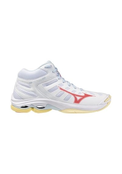 Mizuno Wave Voltage 2 Mıd Kadın Voleybol Ayakkabısı Beyaz Çok Renkli