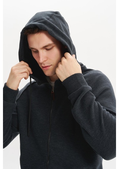 AR-MA Arma Erkek Örme Fleto Cepli Kapüşonlu Selanik Sweatshirt Regular Fit, Pamuk Polyester K30324698402 Gri AR-MA Arma Erkek Örme Fleto Cepli Kapüşonlu Selanik Sweatshirt Regular Fit, Pamuk Polyester K30324698402 Gri