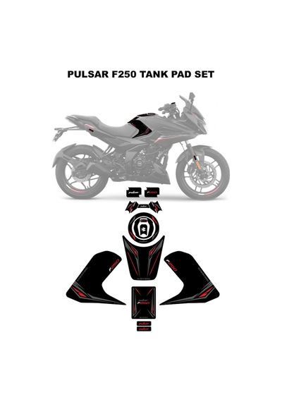 Bajaj Pulsar F250 2023 Model Gidon Pad Set Kırmızı Edition Special Series Redline Grafik
