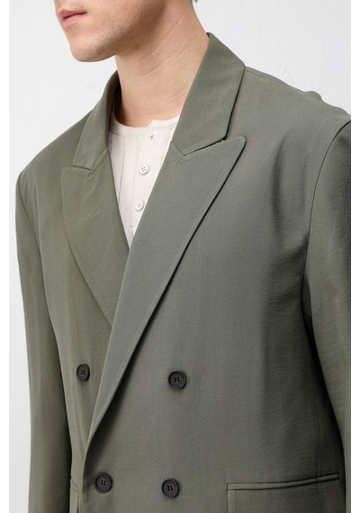 Antioch Modal Karışımlı Relaxed Fit Erkek Blazer Ceket Haki