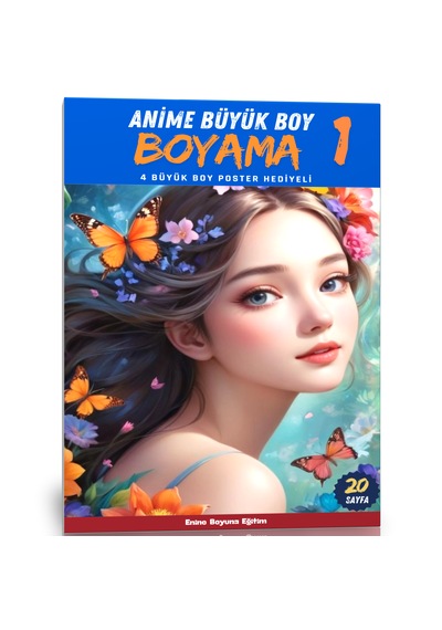 Anime Boyama Kitabı-1 Büyük Boy