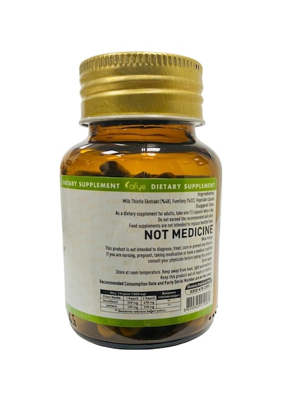 Afye Milk Thistle With Fumitory 60 Kapsül Şahtere-Milkthistle Özü