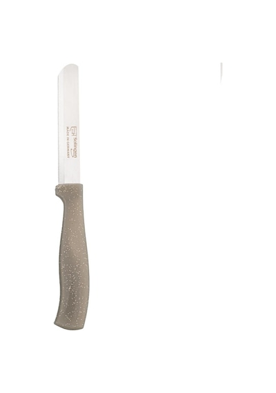 Solingen Gümüş Simli Ava Bıçak 22 Cm, Tırtıklı Ağız, Paslanmaz Alman Çeliği-216 Gri