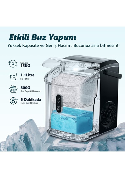 Euhomy Nugget Granül Buz Makinesi