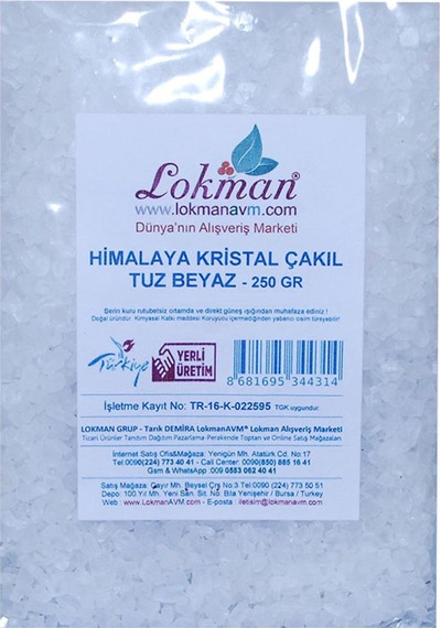 Tuz Karabiber Değirmeni Yeşil Himalaya Çakıl Tuz Beyaz 250 Gr