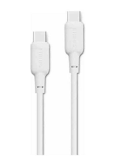 4 Adet Philips 60w Usb-c Şarj Kablosu Beyaz Dlc6541cw