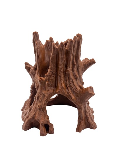 3d Yazıcı Akvaryum Dekoru Yapay Ağaç Kökü Mağara Petg 17x17cm Kp3d10117