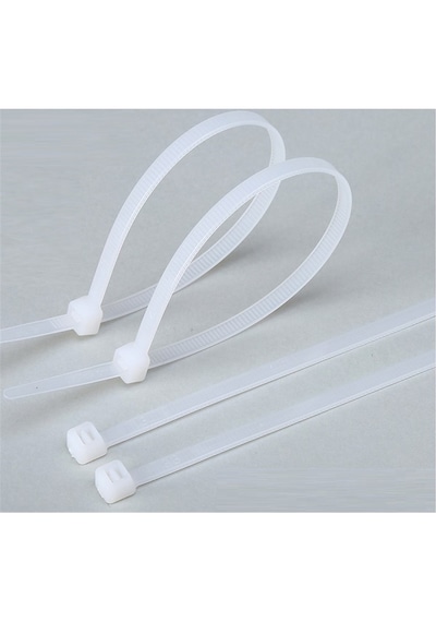 Pemsan 38cm X 8,8mm Plastik Cırt Kelepçe Kablo Bağı Beyaz