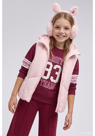 Defacto Kız Çocuk Pelüş Kulaklık V0954a625wnpn1 Pembe