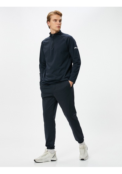 Koton Jogger Eşofman Altı Beli Bağcıklı Cep Detaylı Lacivert 4sam40044nk Lacivert