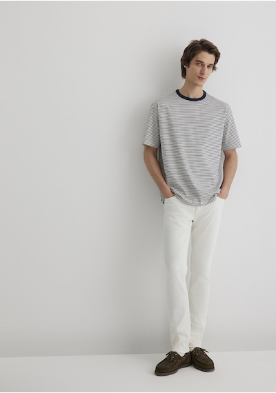 Mavi - Jake Mavi Black Ekru Jean Pantolon 0042288003 Ekru