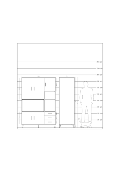 Kronos Dolap 9 Raflı 3 Çekmeceli 5 Kapaklı 132x59x195 Çam-çam/antrasit Atlas Çam/antrasıt Kronos Dolap 9 Raflı 3 Çekmeceli 5 Kapaklı 132x59x195 Çam-çam/antrasit Atlas Çam/antrasıt