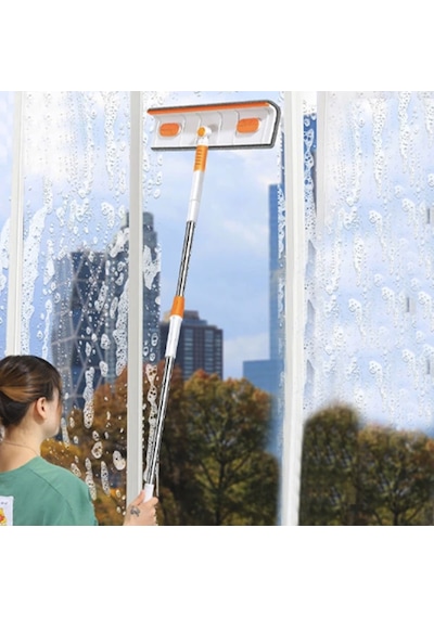 Çift Taraflı Pratik Cam Silme Fırçası Mikrofiber Leke Bırakmaz Pratik Kullanım Cam Fayans Temizliği Diğer