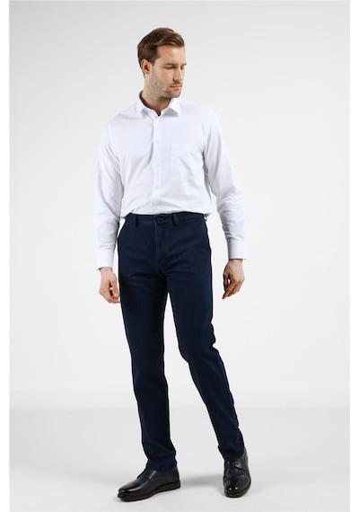 İmza Lacivert Yan Cep Casual Comfort Fit Pamuklu Chino Pantolon 1003255171 Lacivert