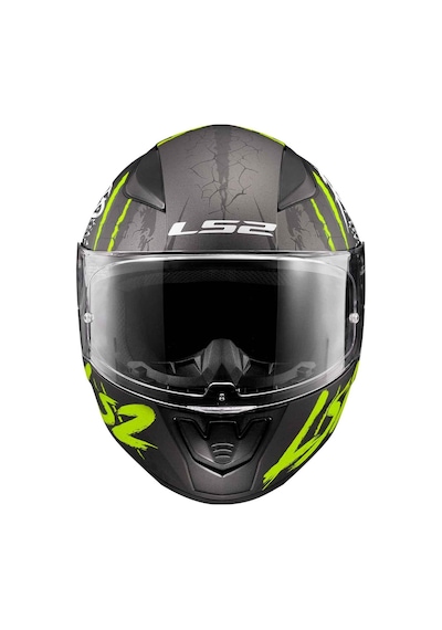 Ls2 Rapid 2 Raven Kapalı Kask Mat Siyah - Sarı