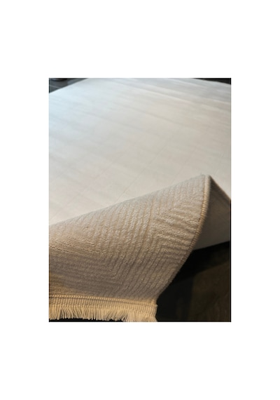 Merinos Vista Beyaz Renk %100 Akrilik Geometrik Desen Yumuşak Dokulu Salon Oturma Odası Halısı 63237-63