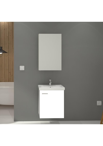 Denko Terra 50 Cm Mdf Beyaz Banyo Dolabı Alt Modül Ve Lavabo Beyaz Denko Terra 50 Cm Mdf Beyaz Banyo Dolabı Alt Modül Ve Lavabo Beyaz