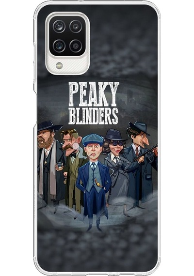 Samsung Galaxy A12 Uyumlu Şeffaf Kılıf Peaky Blinders Tasarımlı