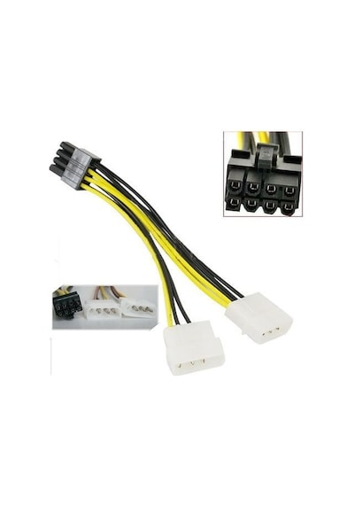 8 Pin Ekran Karti Güç Kablosu Çiftli