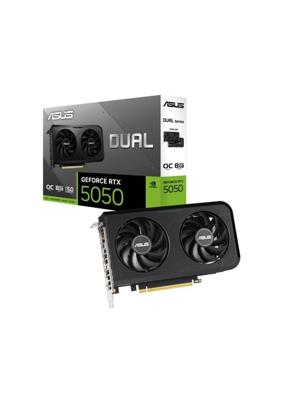 Asus Dual Geforce Rtx5050 Oc Edition Dual-rtx5050-o8g-nvıdıa 8gb Gddr6 Dlss 4 128 Bit Ekran Kartı K