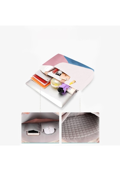 Microcase AL4227 9'' 14'' Tablet Apple Uyumlu MacBook Notebook 2 Bölmeli Omuz Askılı El Tutacaklı Taşıma Çantası