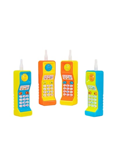 Sesli Işıklı Eğitici Telsiz Telefon 1 Adet 14 Cm