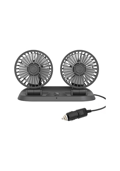 Araç Araba Otomobil Mini 2 Li Vantilatör Fan Pervane Soğutucu 12v Fan10