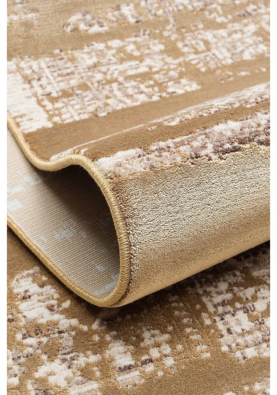 Antik  Eskitme İskandinav Vintage Lüks Viskon Halı Hm01 Gold