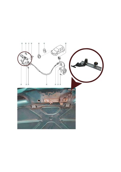 Ön Kaput Açma Mandal Kiliti 8200069296 Renault Clio Mk2 İçin