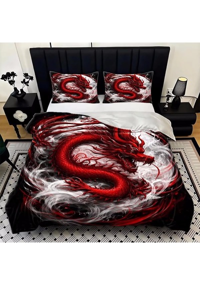 Nevresim Takımı 200 X 220 Kırmızı Ejderha Nevresim Takımı, Fermuarlı, Fermuarlı, Yetişkinler Ve Çocuklar İçin, Yumuşak, Nefes Alan Mikro Elyaf Nevresim + 2 Yastık Kılıfı 80 X 80 Cm Çok Renkli Nevresim Takımı 200 X 220 Kırmızı Ejderha Nevresim Takımı, Fermuarlı, Fermuarlı, Yetişkinler Ve Çocuklar İçin, Yumuşak, Nefes Alan Mikro Elyaf Nevresim + 2 Yastık Kılıfı 80 X 80 Cm Çok Renkli