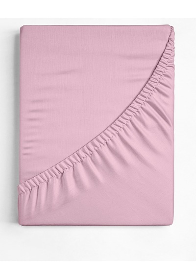 Çift Kişilik Penye Lastikli Çarşaf Pembe 160x200