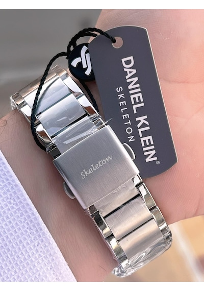 Daniel Klein Otomatik Mehtap Ve Güneş Kadranlı Bileklik Hediyeli 3 Atm Erkek Kol Saat Fdk.14268.k2 Gri