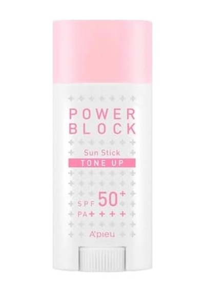A'pıeu Ton Eşitleyici Aydınlatıcı Stick Güneş Koruyucu Power Block Tone Up Sunstick Spf50 Pa