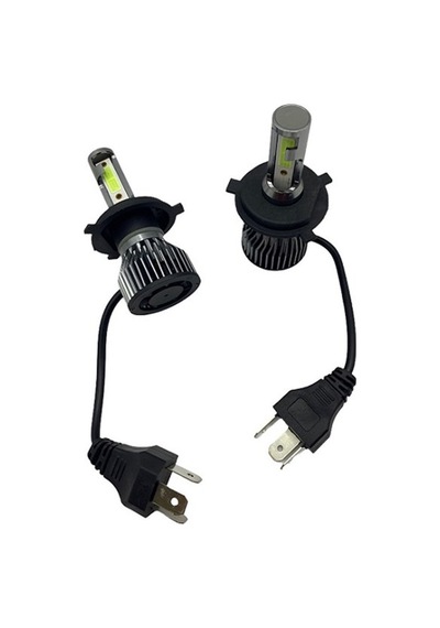 12V-24V H4 Cob Led Xenon Far Ampul Seti 10.000K 8000 Lümen Buz M N11.250