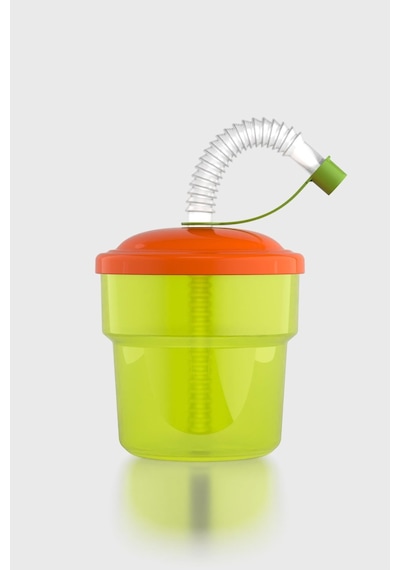 Renga Fizbo 250 Ml Pipetli Pp Bebek Bardak 221007 Yeşil - Turuncu
