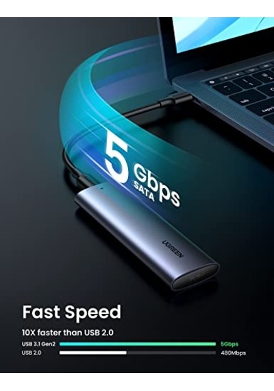 Sata Ngff Ssd Usb 3.1 5 Gbps Type-c Gen1 B-key M B Key Disk Kutusu - Uzay Grisi