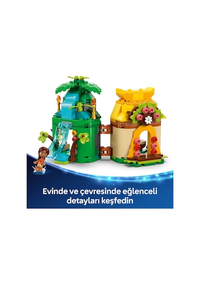 LEGO® ǀ Disney Moana’nın Ada Evi 43260 - 5 Yaş ve Üzeri Çocuklar için İnşa Edilebilen Mini Bebek Evi İçeren Oyuncak Yapım Seti (175P)