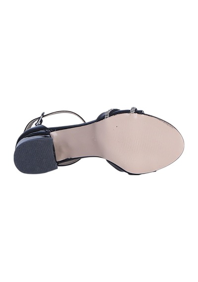 Ayakcenter Byn Ayışığı By22 Siyah Rugan Kadın 6cm Topuklu Sandalet Sıyah
