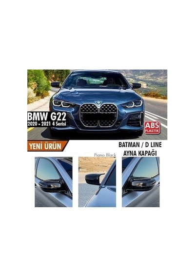 Bmw G22 Batman Yarasa Ayna Kapağı Piano Black / 2020 Ve Sonrası